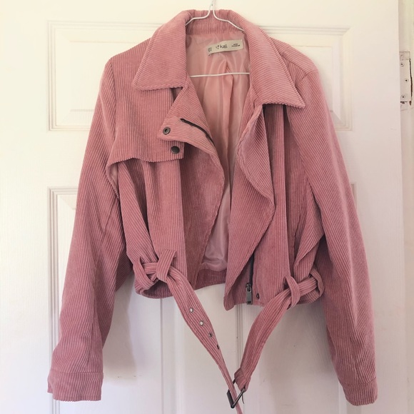 🌺SOLD🌺Nasty gal pink corduroy jacket - Picture 2 of 3